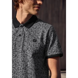 Kép 6/6 - Póló - oxford polo with allover print - 2604