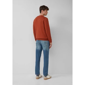 Kép 4/7 - Pulóver -  Knitted jumper with logo embroidery  - Red | s.Oliver 2510