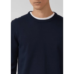 Kép 3/6 - Pulóver -  Knitted jumper with logo embroidery  - Blue | s.Oliver 2510