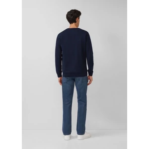 Kép 6/6 - Pulóver -  Knitted jumper with logo embroidery  - Blue | s.Oliver 2510