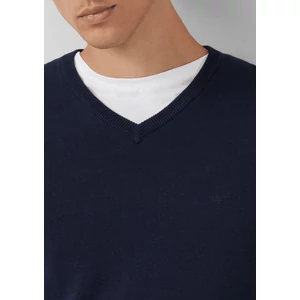 Kép 3/6 - Pulóver -  Knitted jumper with logo embroidery  - Blue | s.Oliver 2510
