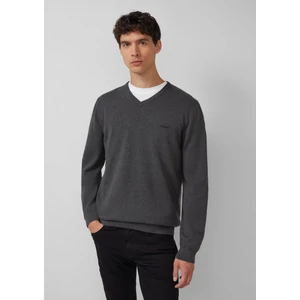 Kép 1/6 - Pulóver -  Knitted jumper with logo embroidery  - Grey | s.Oliver 2510