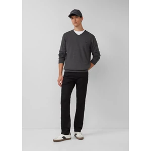 Kép 5/6 - Pulóver -  Knitted jumper with logo embroidery  - Grey | s.Oliver 2510