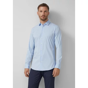 Kép 6/7 - Ing -  Tailored fit: business shirt made from stretch cotton  - Blue | s.Oliver 2510 