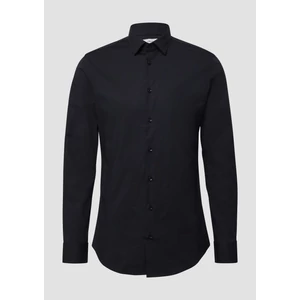 Kép 4/6 - Ing -  Tailored fit: business shirt made from stretch cotton  - Black | s.Oliver 2510