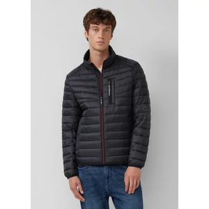 Kép 6/7 - Dzseki -  Lightweight quilted jacket with sporty contrast details | 360° Circular Vision  - Black | s.Oliver 2510