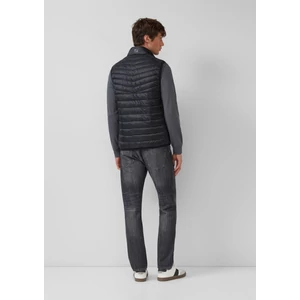 Kép 6/6 - Mellény -  Lightweight quilted vest with sporty contrast details | 360° Circular Vision  - Black | s.Oliver 2510