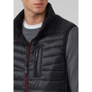 Kép 3/6 - Mellény -  Lightweight quilted vest with sporty contrast details | 360° Circular Vision  - Black | s.Oliver 2510
