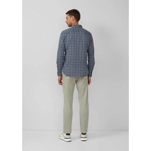 Kép 6/6 - Ing -  Slim fit: patterned shirt made from stretch cotton  - Blue | s.Oliver 2510 WSF02