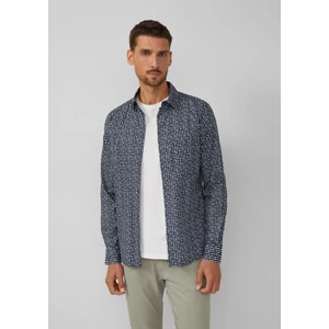 Kép 1/6 - Ing -  Slim fit: patterned shirt made from stretch cotton  - Blue | s.Oliver 2510 WSF02