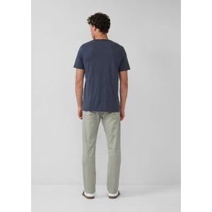 Kép 4/7 - Póló -  Melange T-shirt with a rolled edge and a front print  - Blue | s.Oliver 2510