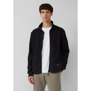 Kép 1/6 - Dzseki -  Mottled sweat jacket with sleeve pocket  - Black | s.Oliver 2510