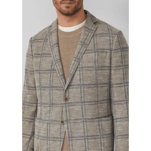Kép 3/6 - Zakó -  s.O JOGG: Regular-fit jacket in mottled bouclé jersey  - Beige | s.Oliver 2510 WSF02