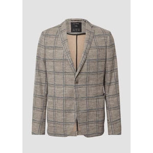 Kép 4/6 - Zakó -  s.O JOGG: Regular-fit jacket in mottled bouclé jersey  - Beige | s.Oliver 2510 WSF02