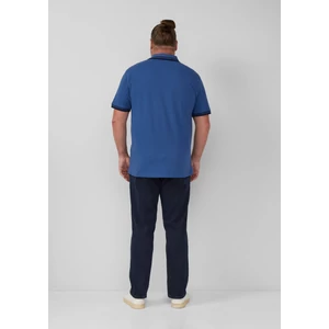 Kép 6/6 - Póló -  Cotton piqué polo shirt with contrasting details  - Blue | s.Oliver 2510