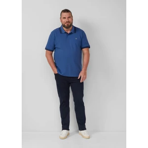 Kép 5/6 - Póló -  Cotton piqué polo shirt with contrasting details  - Blue | s.Oliver 2510