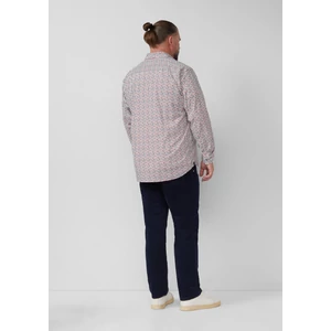Kép 6/6 - Ing -  Slim fit: patterned shirt made from stretch cotton  - White | s.Oliver 2510 WSF02