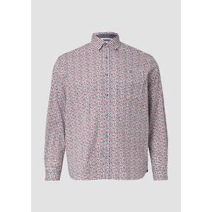 Kép 4/6 - Ing -  Slim fit: patterned shirt made from stretch cotton  - White | s.Oliver 2510 WSF02