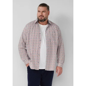 Kép 1/6 - Ing -  Slim fit: patterned shirt made from stretch cotton  - White | s.Oliver 2510 WSF02