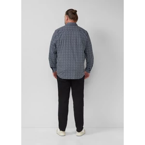 Kép 4/7 - Ing -  Slim fit: patterned shirt made from stretch cotton  - Blue | s.Oliver 2510 WSF02