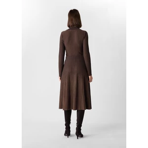 Kép 5/7 - Pulóver -  Ribbed viscose stretch sweater in bicolor 2510
