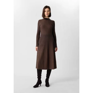 Kép 3/7 - Pulóver -  Ribbed viscose stretch sweater in bicolor 2510