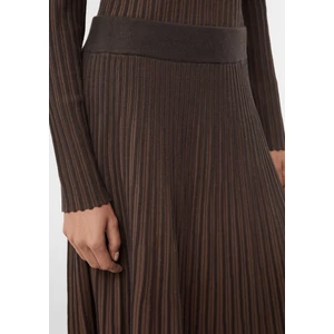 Kép 6/7 - Szoknya -  Ribbed pleated knit skirt in bicolor 2510