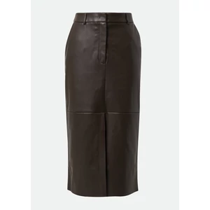 Kép 4/7 - Szoknya -  Midi skirt in smooth leather look 2510