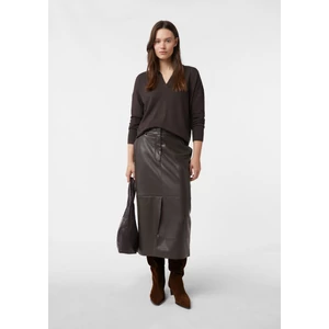 Kép 1/7 - Szoknya -  Midi skirt in smooth leather look 2510