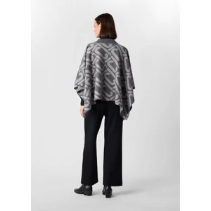 Kép 5/7 - Pulóver -  Knitted poncho with icon pattern 2510