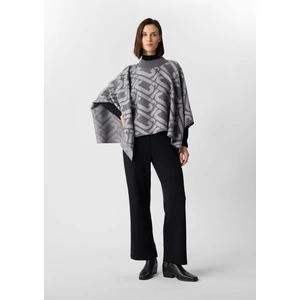 Kép 3/7 - Pulóver -  Knitted poncho with icon pattern 2510