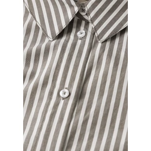 Kép 6/6 - Blúz - Striped Cotton Shirtcollar blo 2501