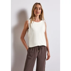 Kép 6/7 - OTLT Ing - jersey top w.crochet tape - 2506