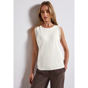 Kép 7/7 - OTLT Ing - jersey top w.crochet tape - 2506