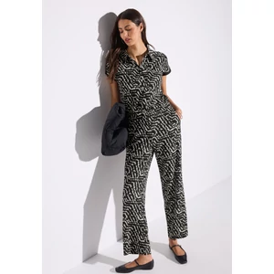 Kép 3/8 - OTLT Nadrág - Jumpsuit crincle crash Print L - 2504