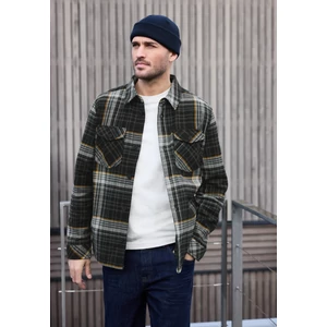 Kép 1/7 - Dzseki/Zakó Indoor - y/d check overshirt w. fleece - 2509