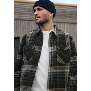 Kép 6/7 - Dzseki/Zakó Indoor - y/d check overshirt w. fleece - 2509