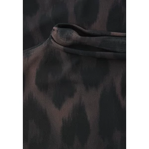 Kép 5/7 - Póló - printed mesh shirt w.gathered - 2512