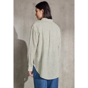 Kép 2/7 - OTLT Blúz-Ing - LS_Striped casual shirtcollar - 2504