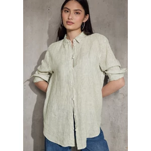 Kép 3/7 - OTLT Blúz-Ing - LS_Striped casual shirtcollar - 2504