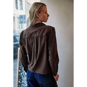 Kép 2/7 - Blúz-Ing - LTD QR Corduroy Shirtcollar bl - 25HW