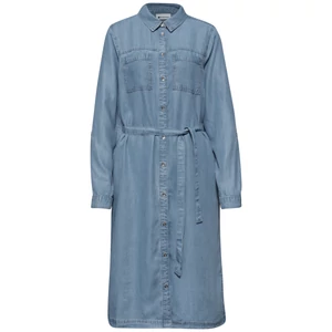 Kép 4/7 - Ruha - washed shirt collar Dress - 2604