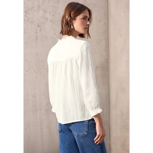 Kép 3/6 - Blúz-Ing - Buttoned muslin blouse w frill 2505