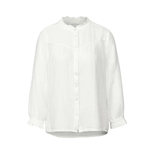 Kép 5/6 - Blúz-Ing - Buttoned muslin blouse w frill 2505