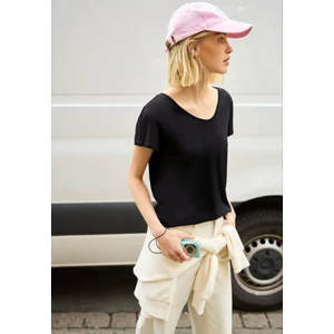 Kép 6/6 - Póló - v-neck jersey slub shirt - 2605