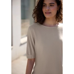 Kép 3/6 - Póló - knit look shirt w.gathered cuf - 2604