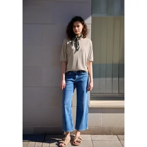 Kép 6/6 - Póló - knit look shirt w.gathered cuf - 2604