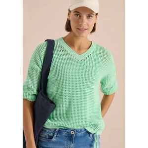 Kép 1/7 - Pulóver - TOS_Crochet V-neck - 26FS