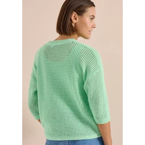 Kép 2/7 - Pulóver - TOS_Crochet V-neck - 26FS