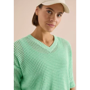 Kép 7/7 - Pulóver - TOS_Crochet V-neck - 26FS